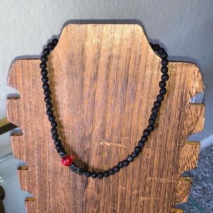 Black widow inspired necklace